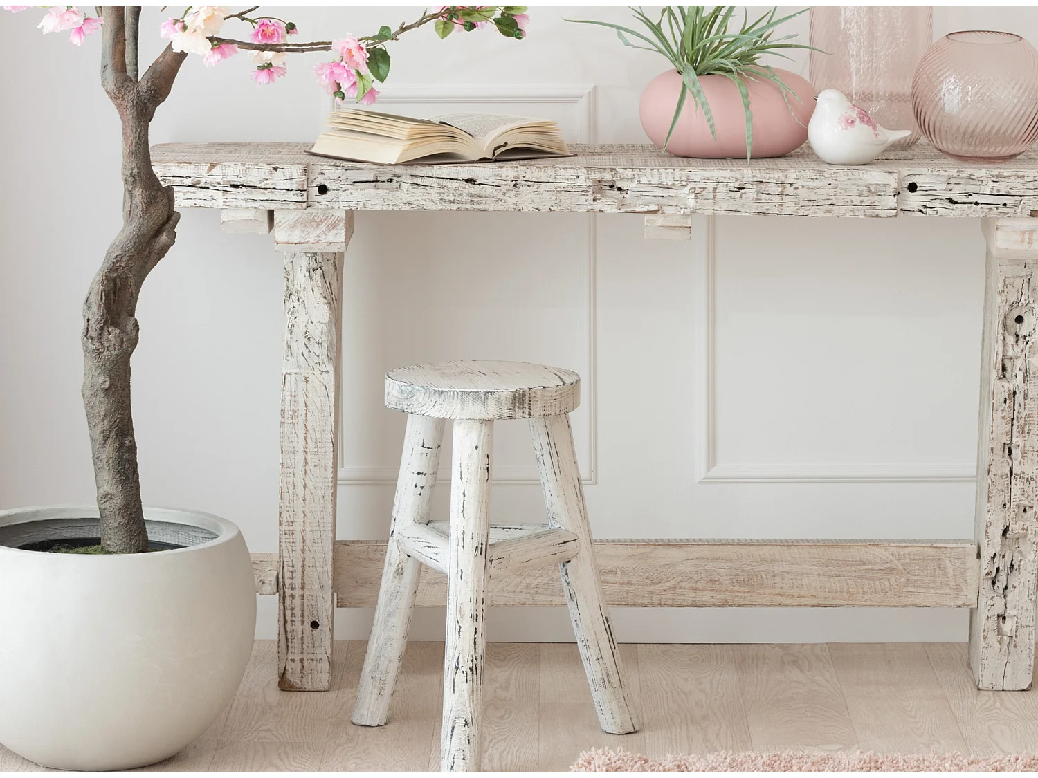 Console Design en Bois "Delavo" 150cm Naturel