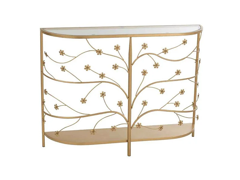 Console Design en Métal "Curama" 100cm Or