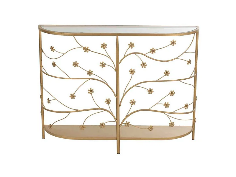 Console Design en Métal "Curama" 100cm Or