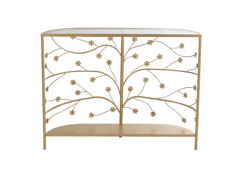 Console Design en Métal "Curama" 100cm Or