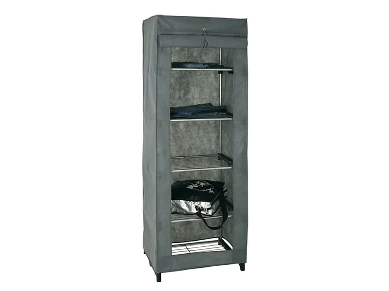 Armoire Penderie Design "Vêtements" 60cm Gris