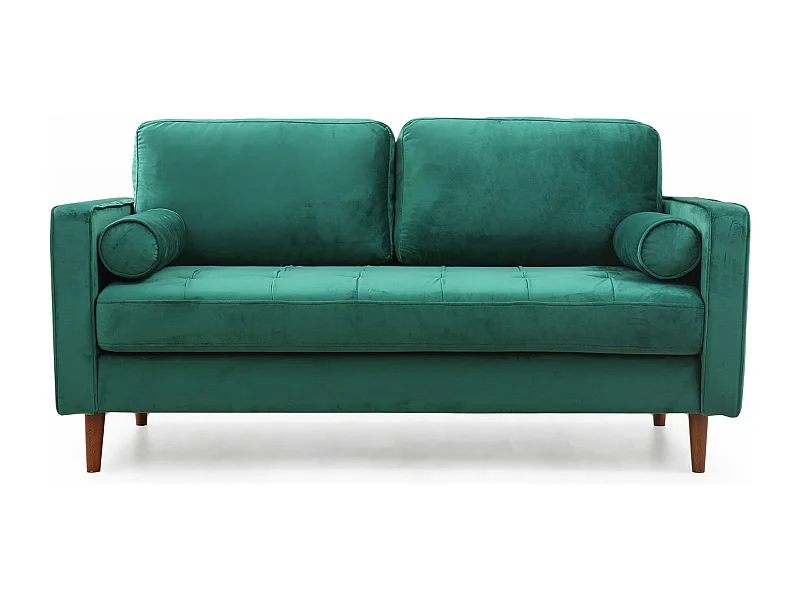 Sofá Altadena 252, Verde, 175x90x70cm, Tapiz, Patas: Madera
