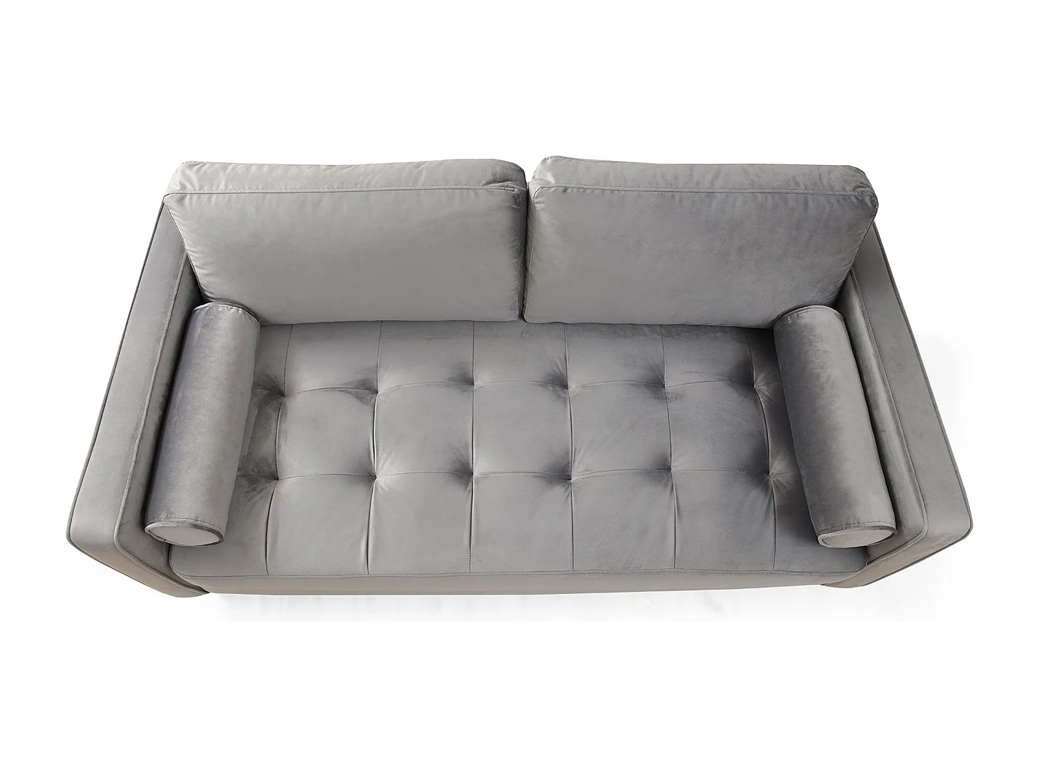 Sofá Altadena 252, Gris, 175x90x70cm, Tapiz, Patas: Madera