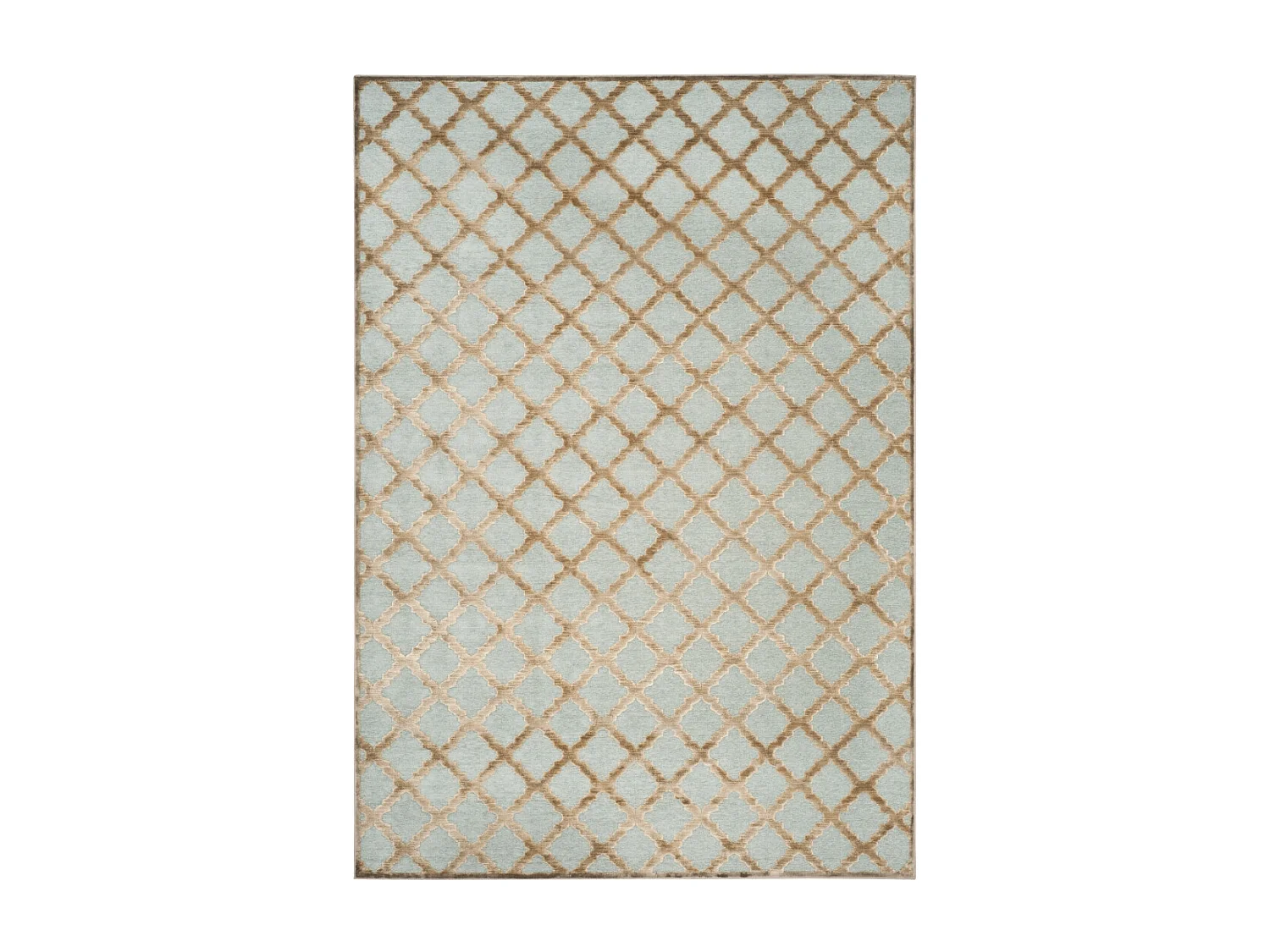 Tapis Marron/Neutre/Aqua 122 X 170 cm - Anguilla