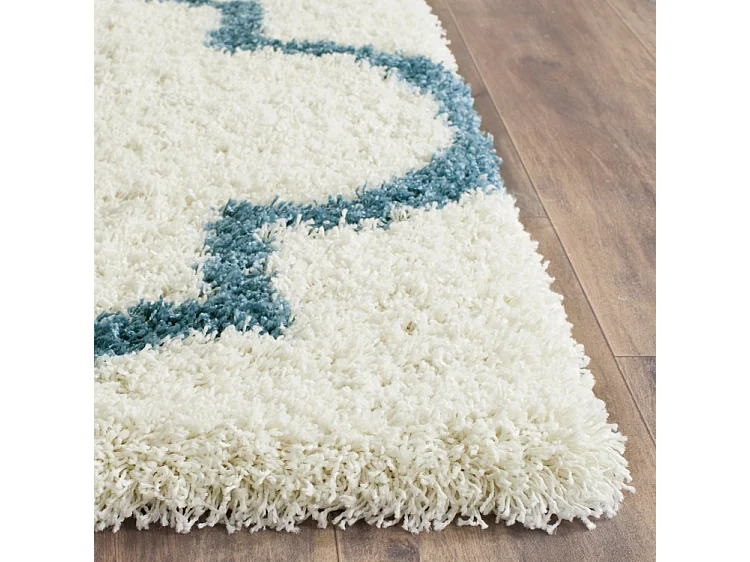 Tapis Neutre/Bleu 160 X 229 cm - Rose