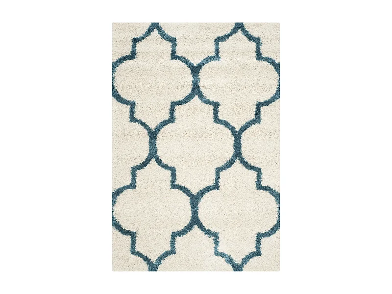 Tapis Neutre/Bleu 160 X 229 cm - Rose