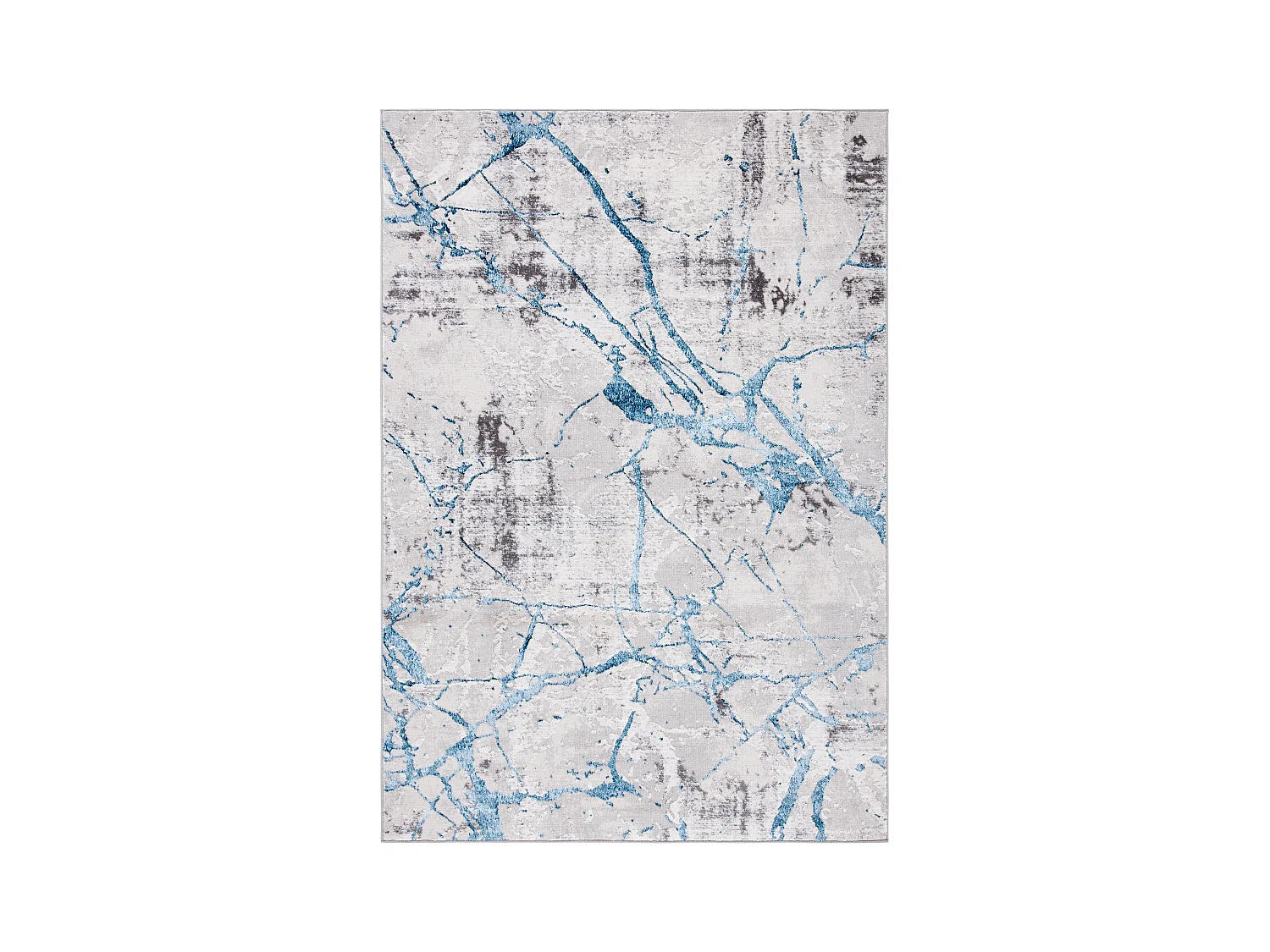 Tapis Gris ; Bleu 135 X 196 cm - Fietje