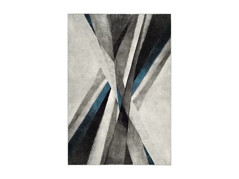 Tapis Gris/Bleu 160 X 229 cm - Aubrey