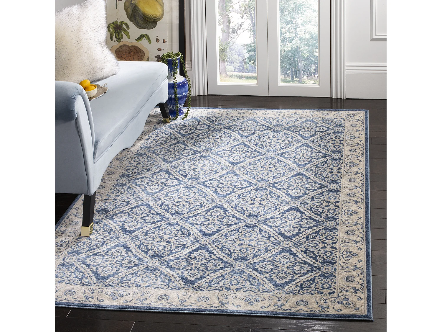 Tapis Bleu/Neutre 160 X 229 cm - Bryn