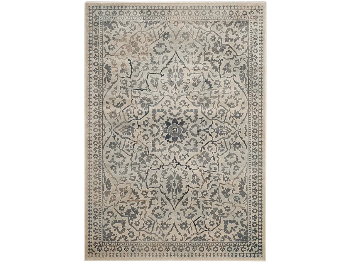 Tapis Crème/Bleu clair 122 x 170 cm - Cordova