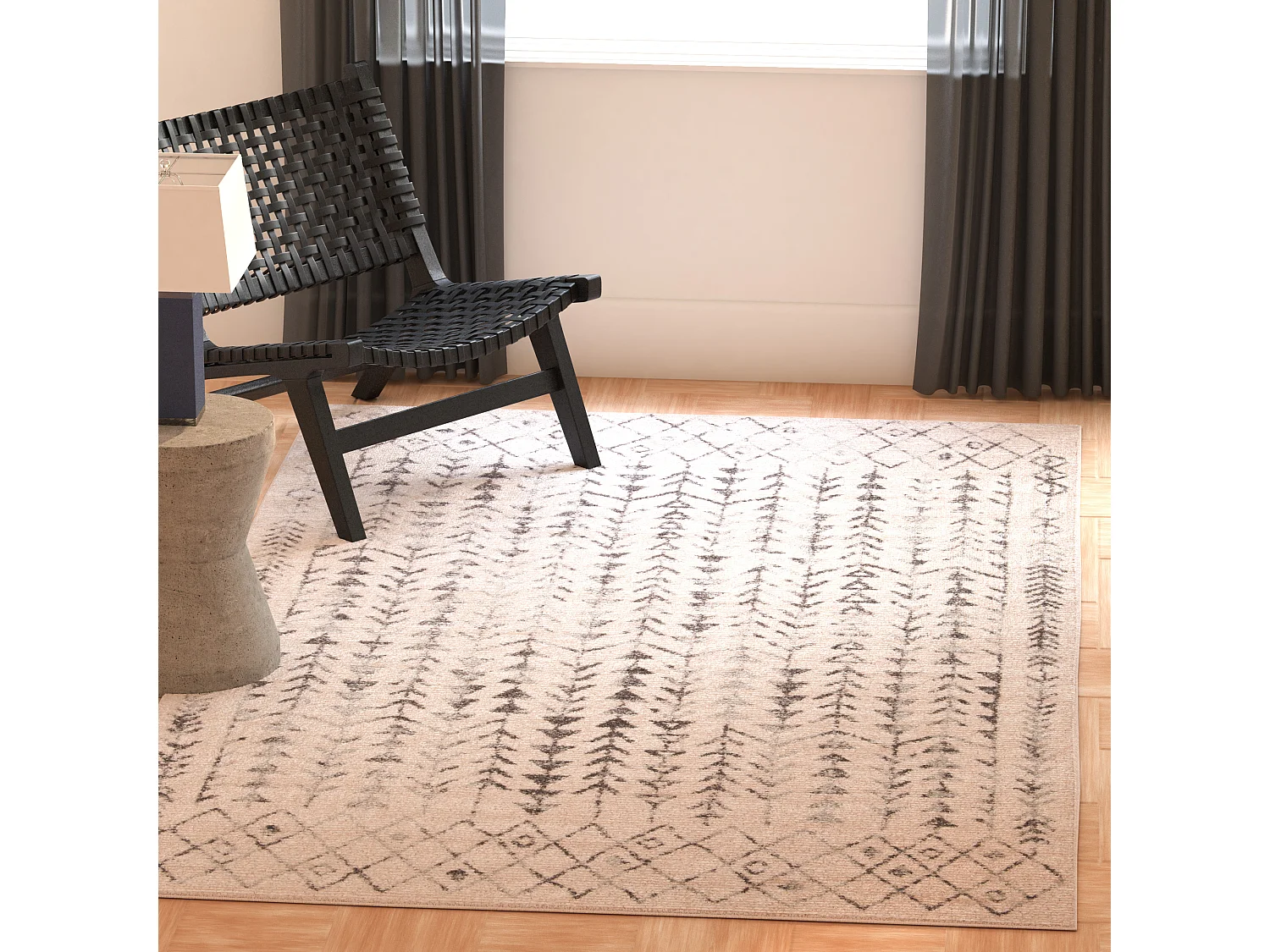 Tapis Neutre/Gris 160 X 229 cm - Mackenzie