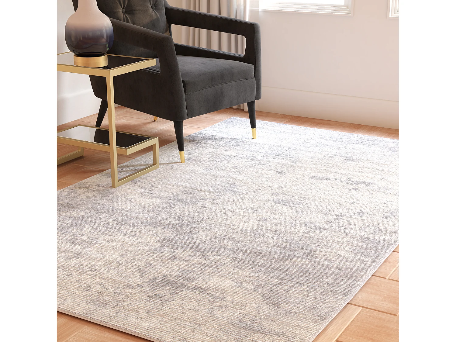Tapis Gris 160 X 229 cm - Isabella