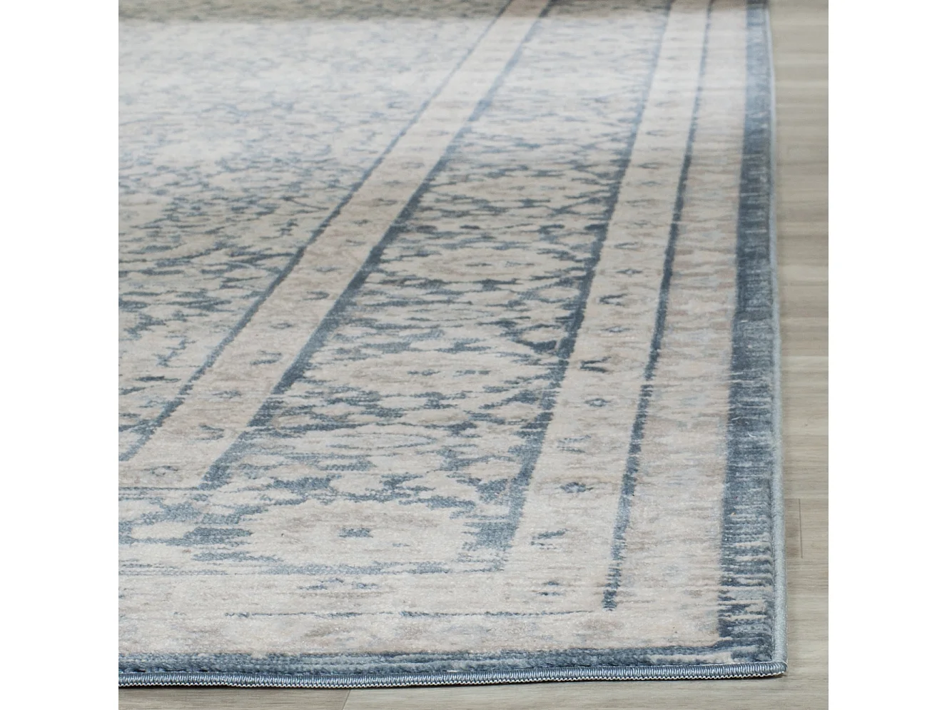Tapis Bleu/Gris 66 X 244 cm - Klara