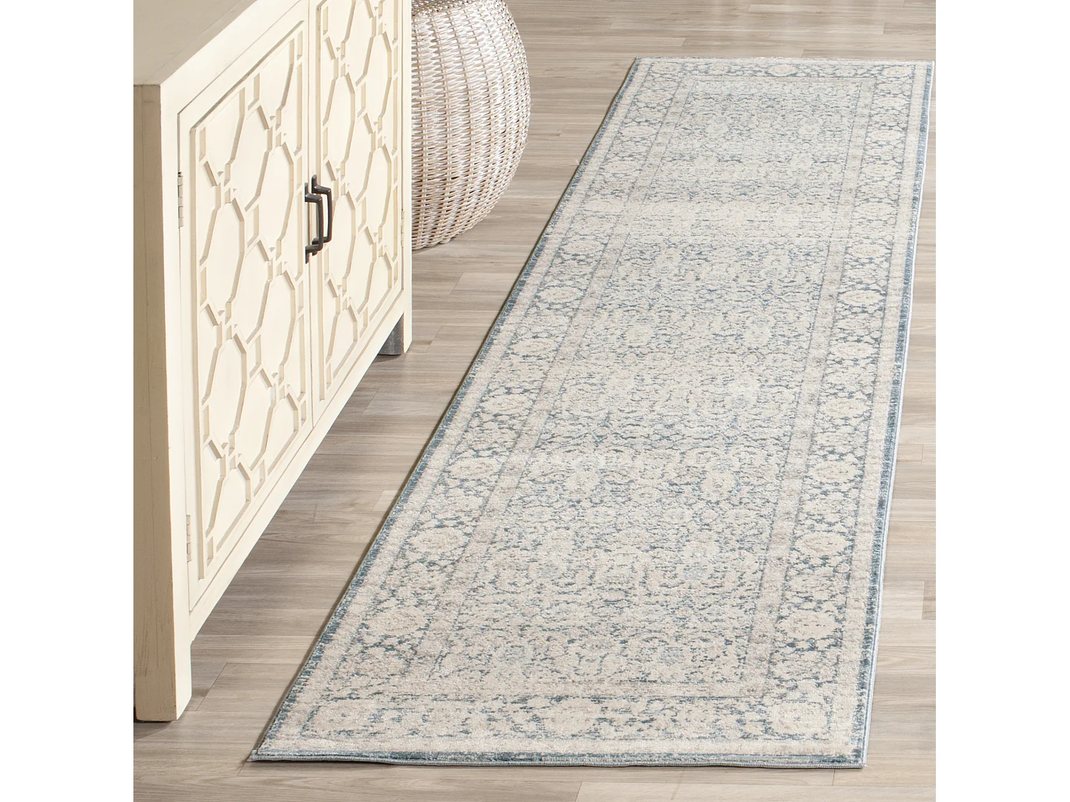 Tapis Bleu/Gris 66 X 244 cm - Klara