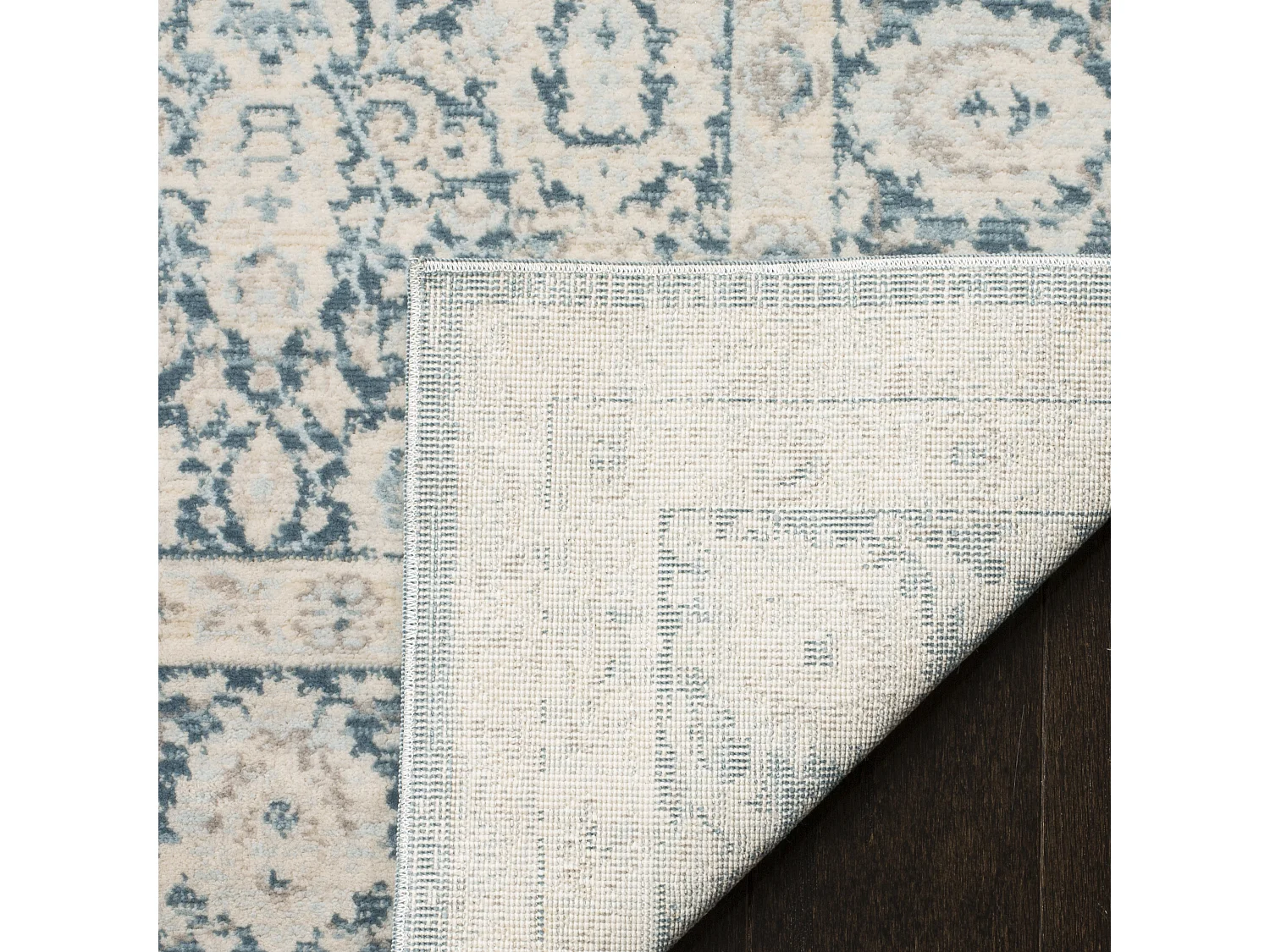 Tapis Bleu/Gris 66 X 244 cm - Klara