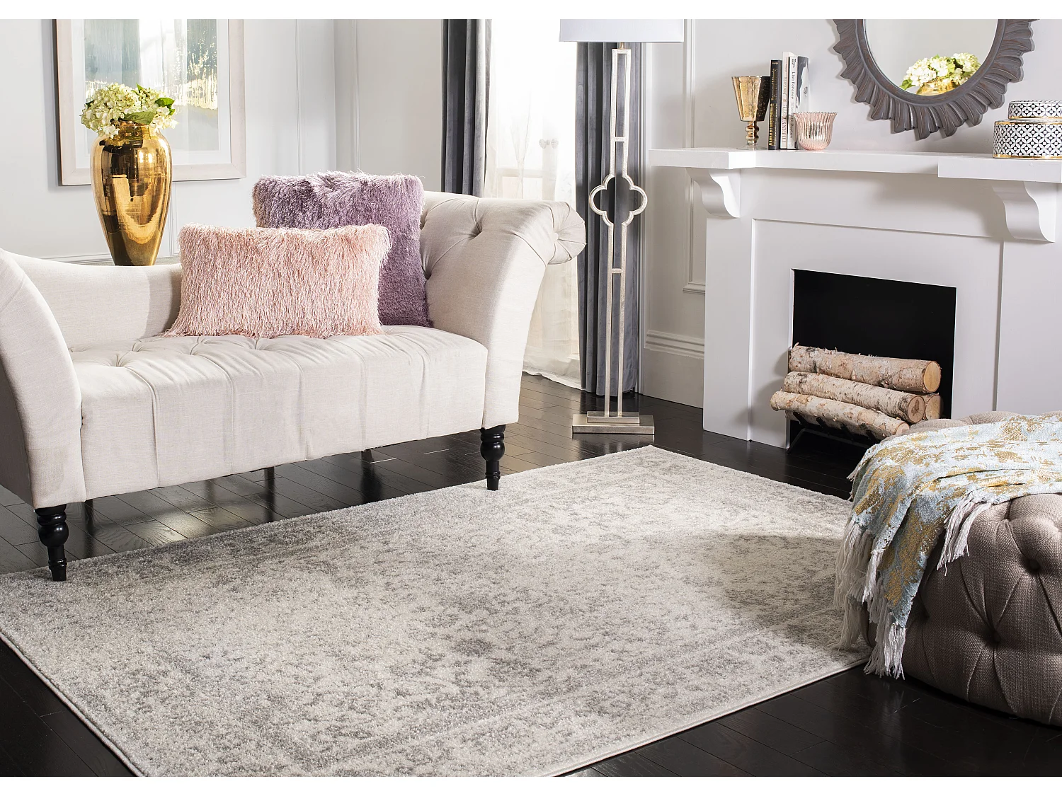 Tapis Gris/Neutre 76 X 244 cm - Lucinda