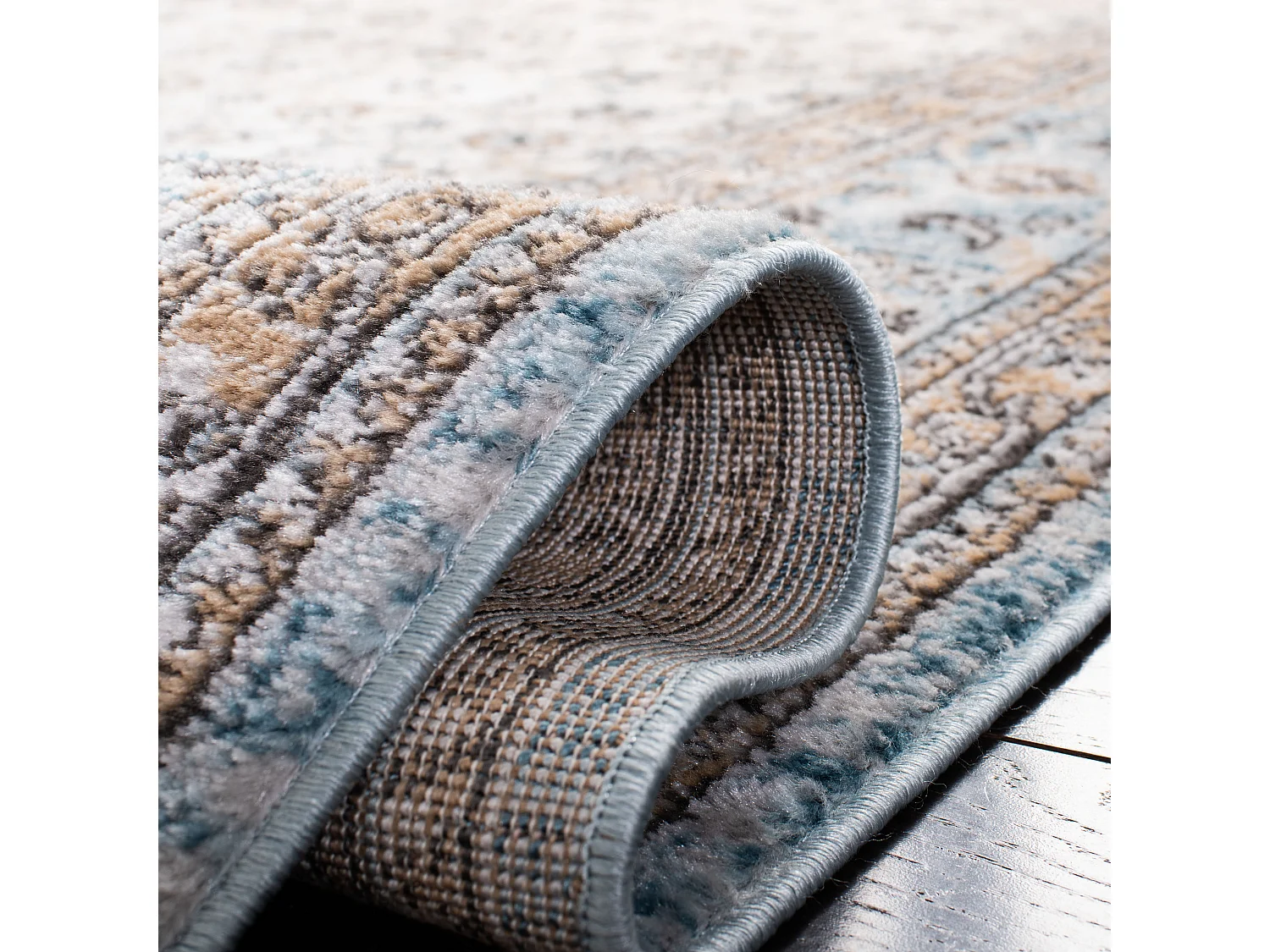 Tapis Gris/Bleu 160 X 229 cm - Amaya