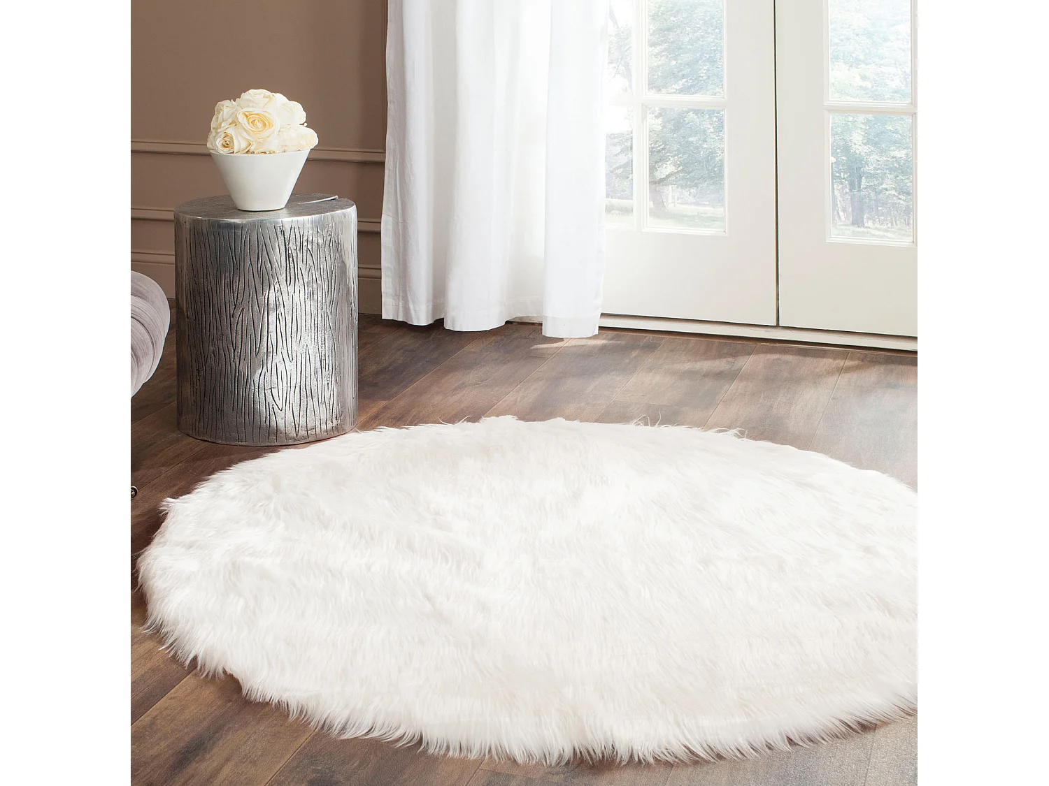 Tapis Blanc 91 X 91 cm - Harper