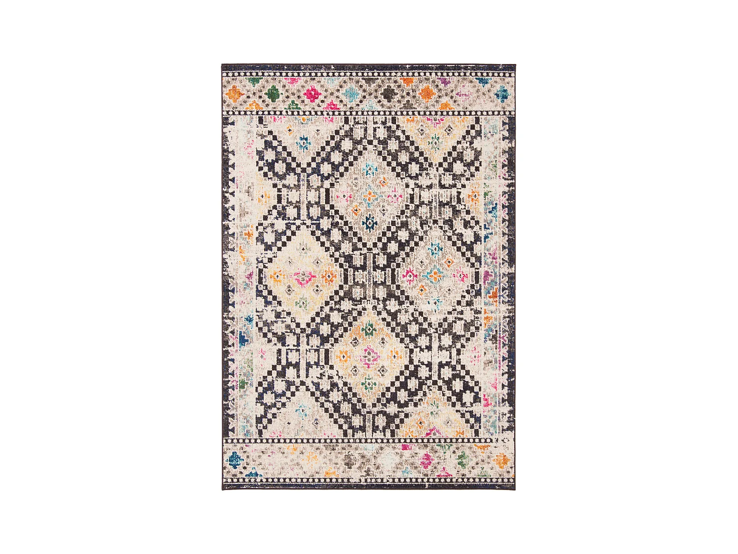 Tapis Noir/Jaune 160 X 229 cm - Marabel