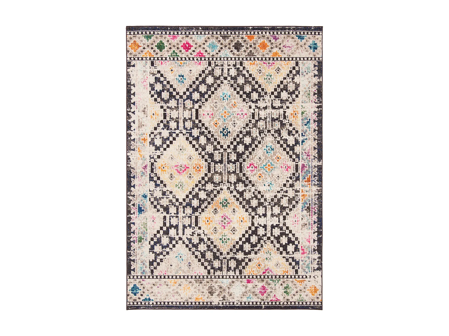 Tapis Noir/Jaune 160 X 229 cm - Marabel