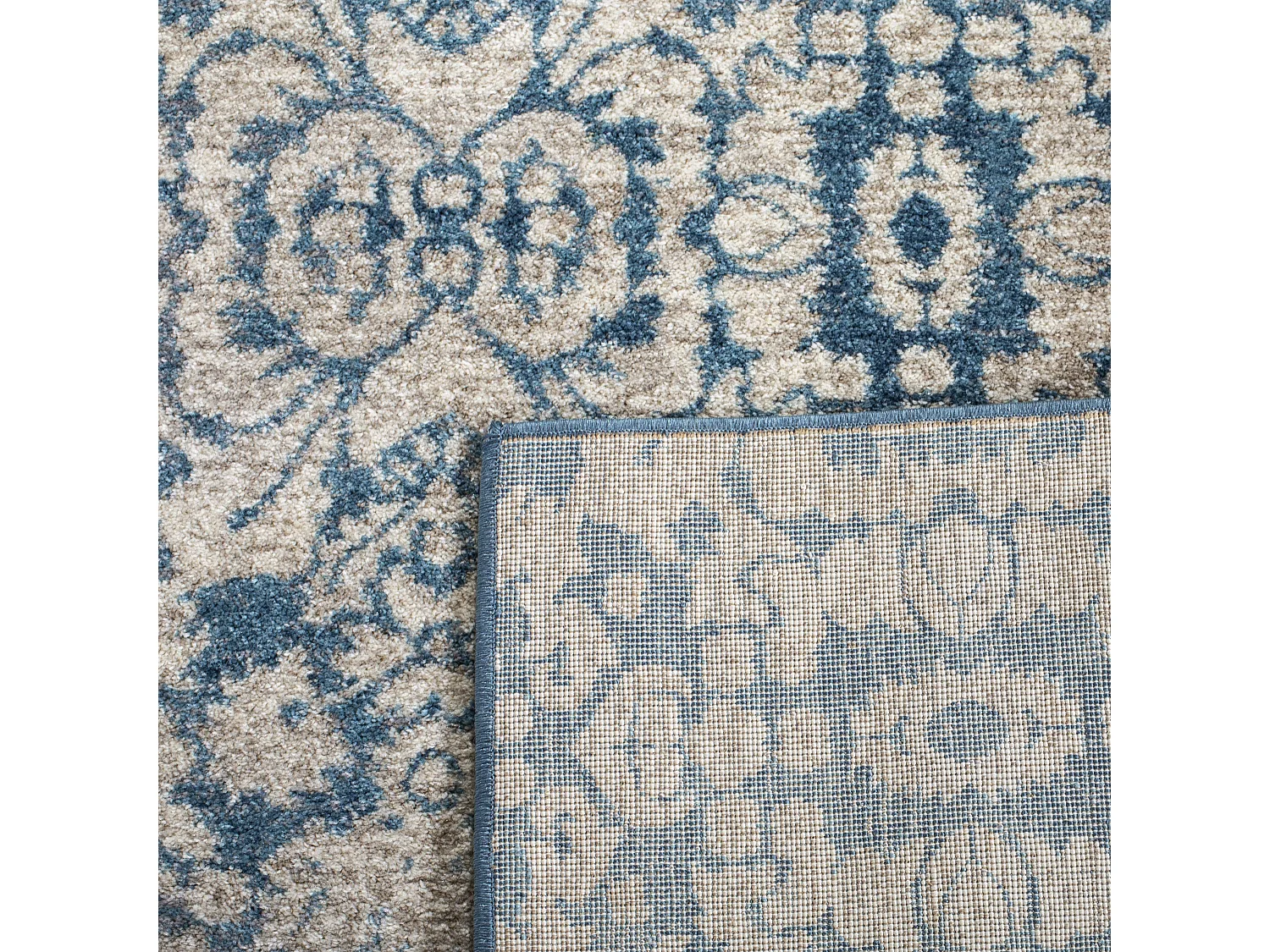 Tapis Bleu/Neutre 122 X 170 cm - Paros