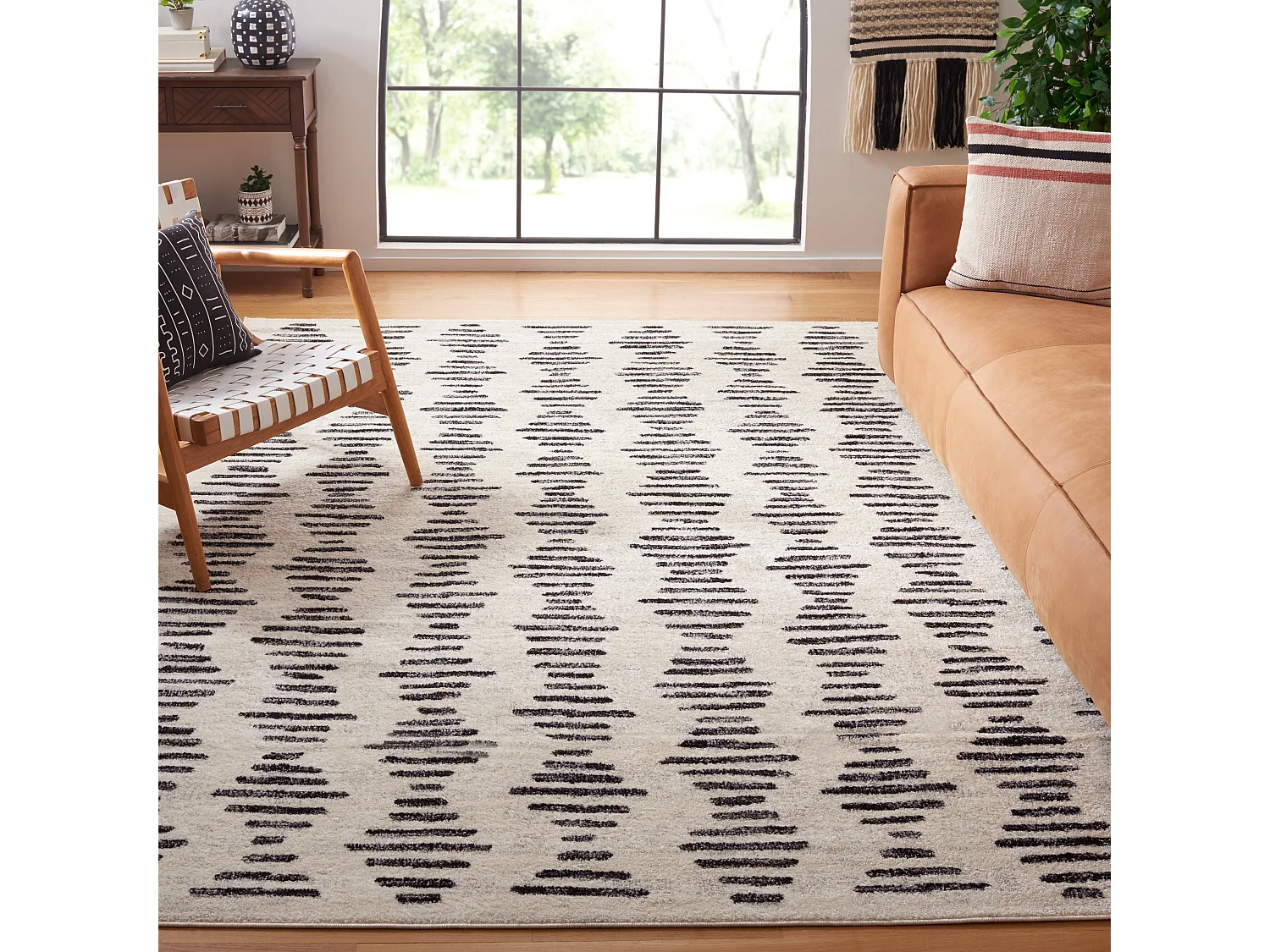 Tapis IVOIRE/NOIR 235 x 305 cm - Nafuna