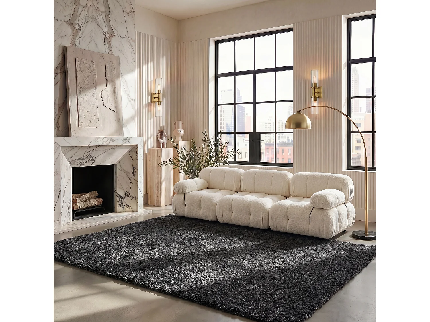 Tapis Gris 160 X 229 cm - Lola