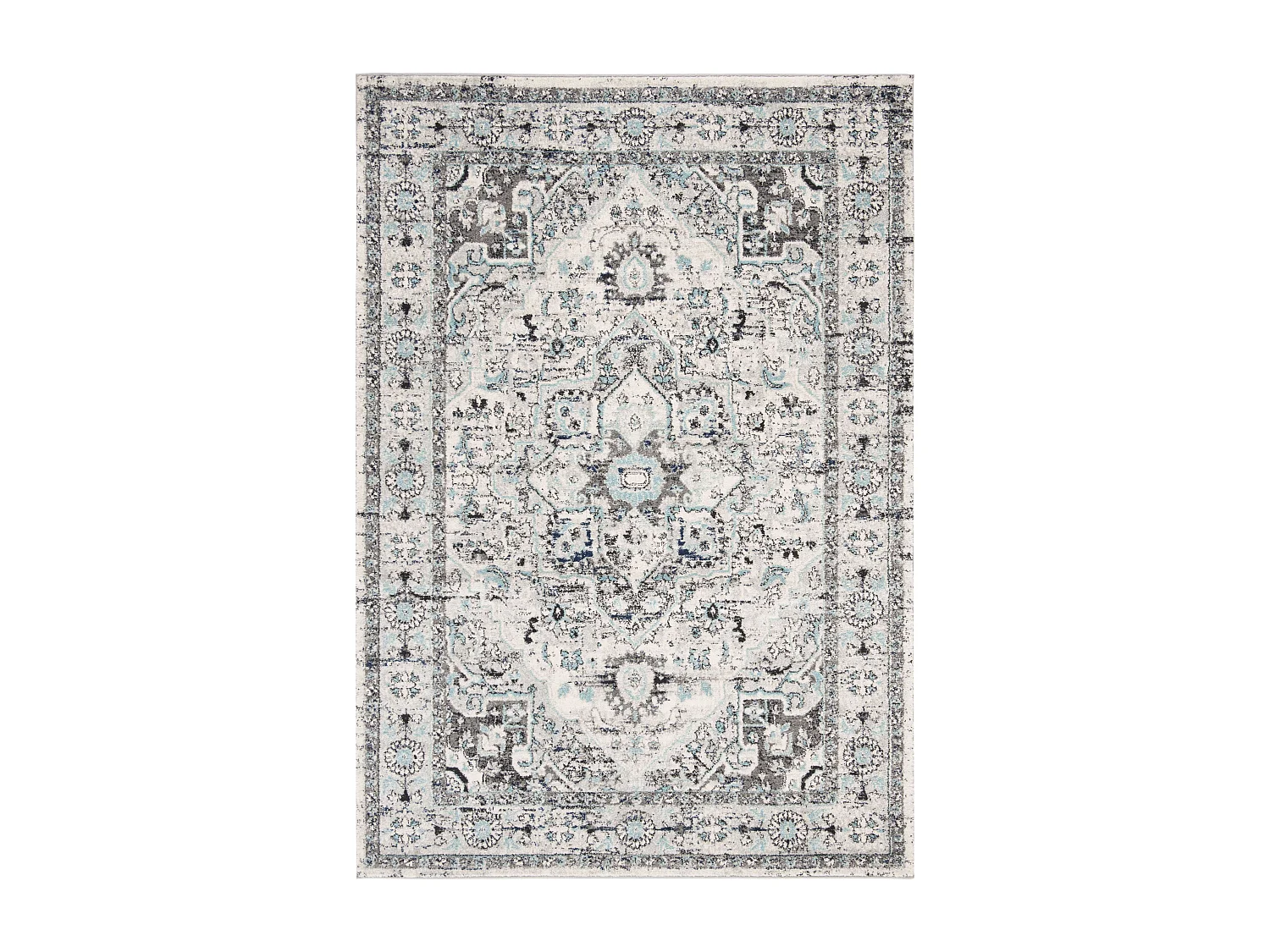 Tapis Gris/Bleu 160 X 229 cm - Marissa