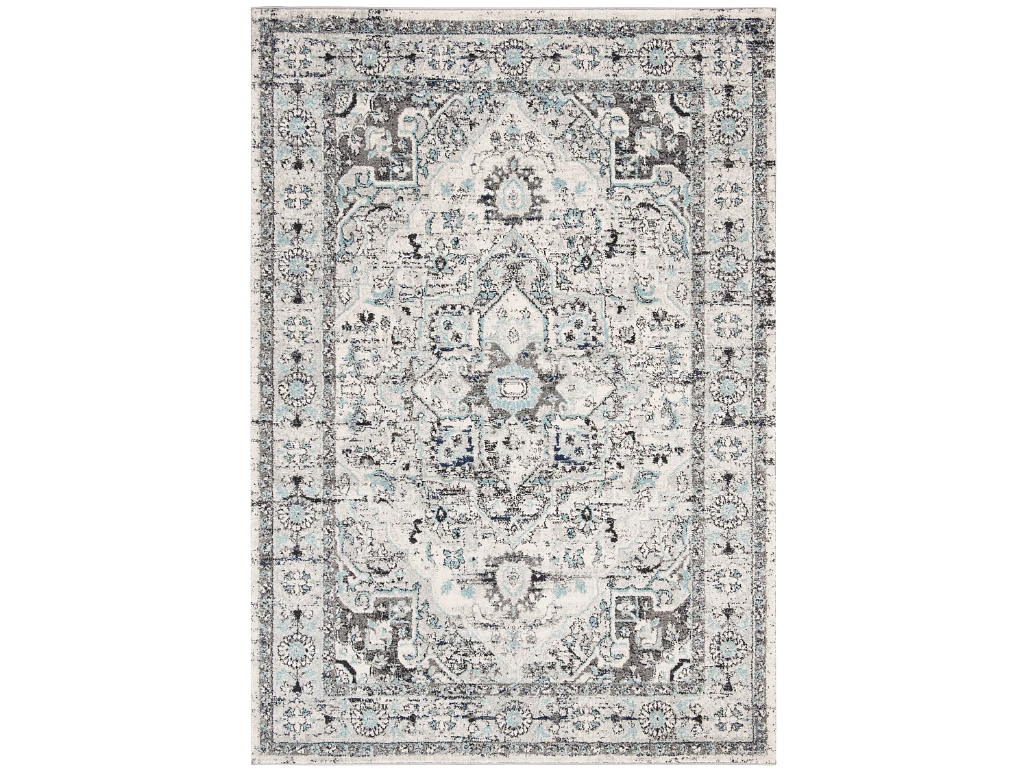 Tapis Gris/Bleu 160 X 229 cm - Marissa