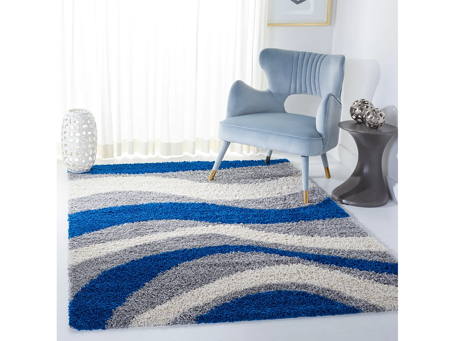 Tapis Bleu 160 X 229 cm - Maricruz