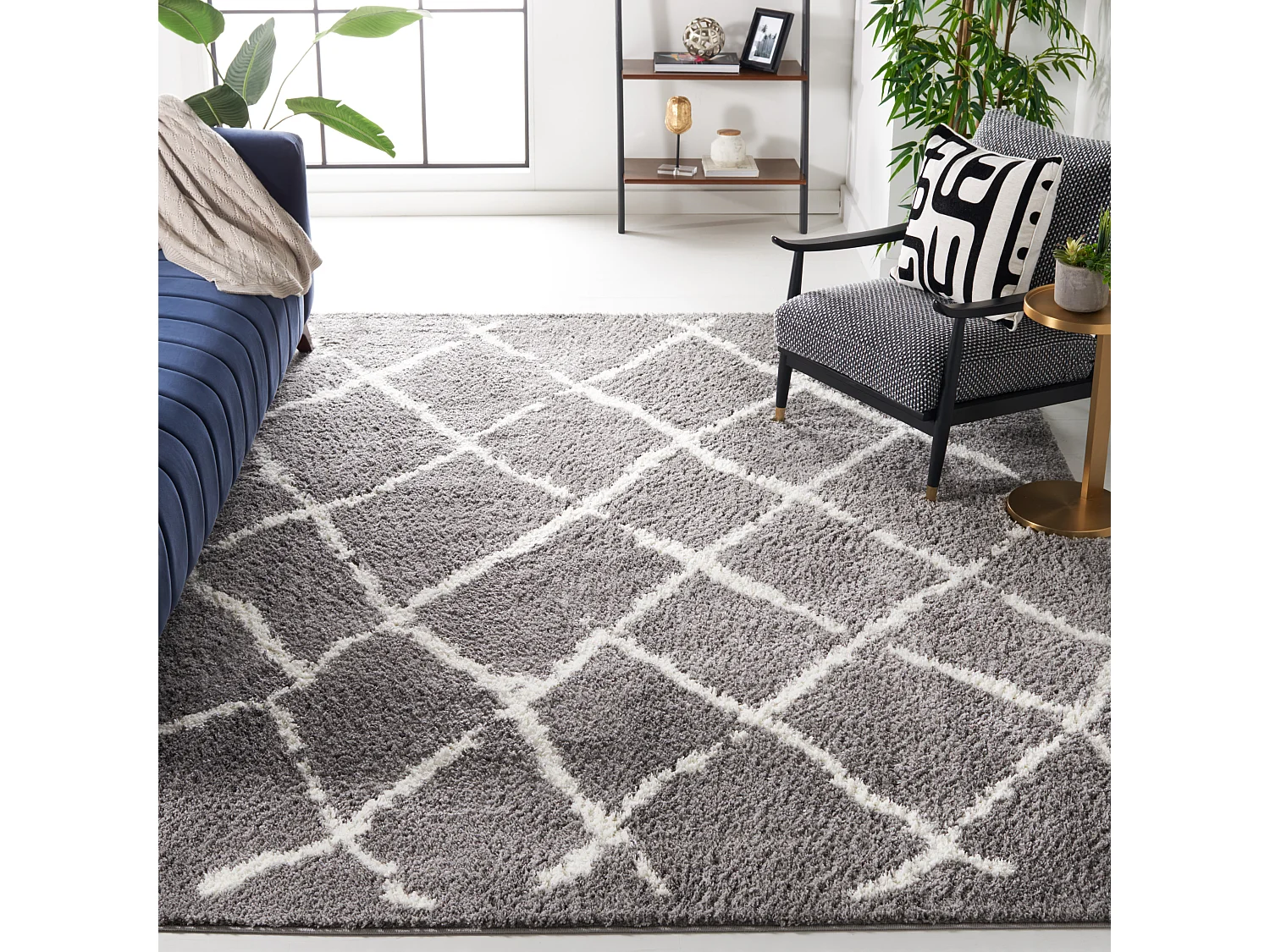 Tapis Gris/Neutre 244 X 305 cm - Temara
