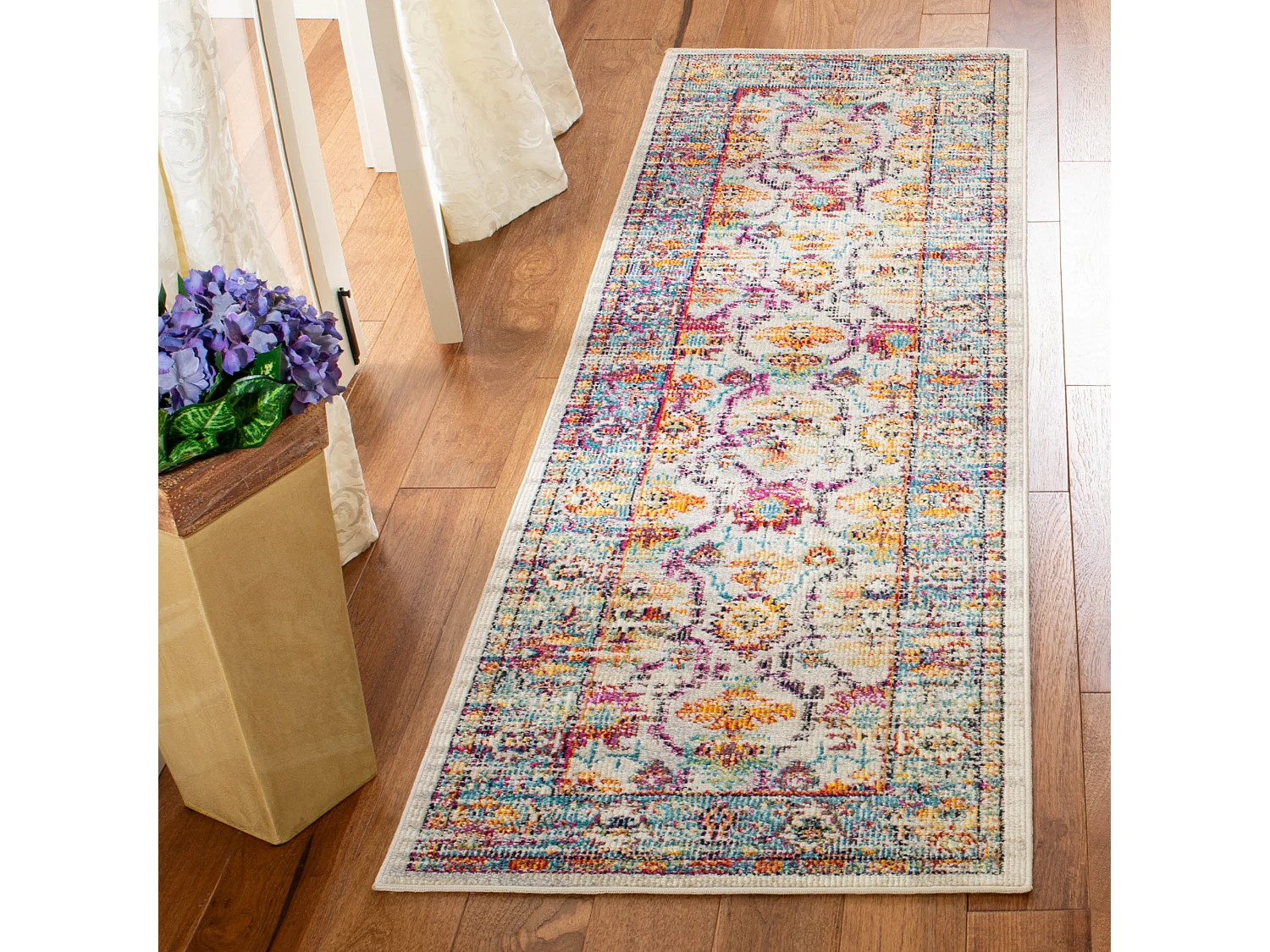 Tapis Neutre/Bleu 66 X 213 cm - Danilo
