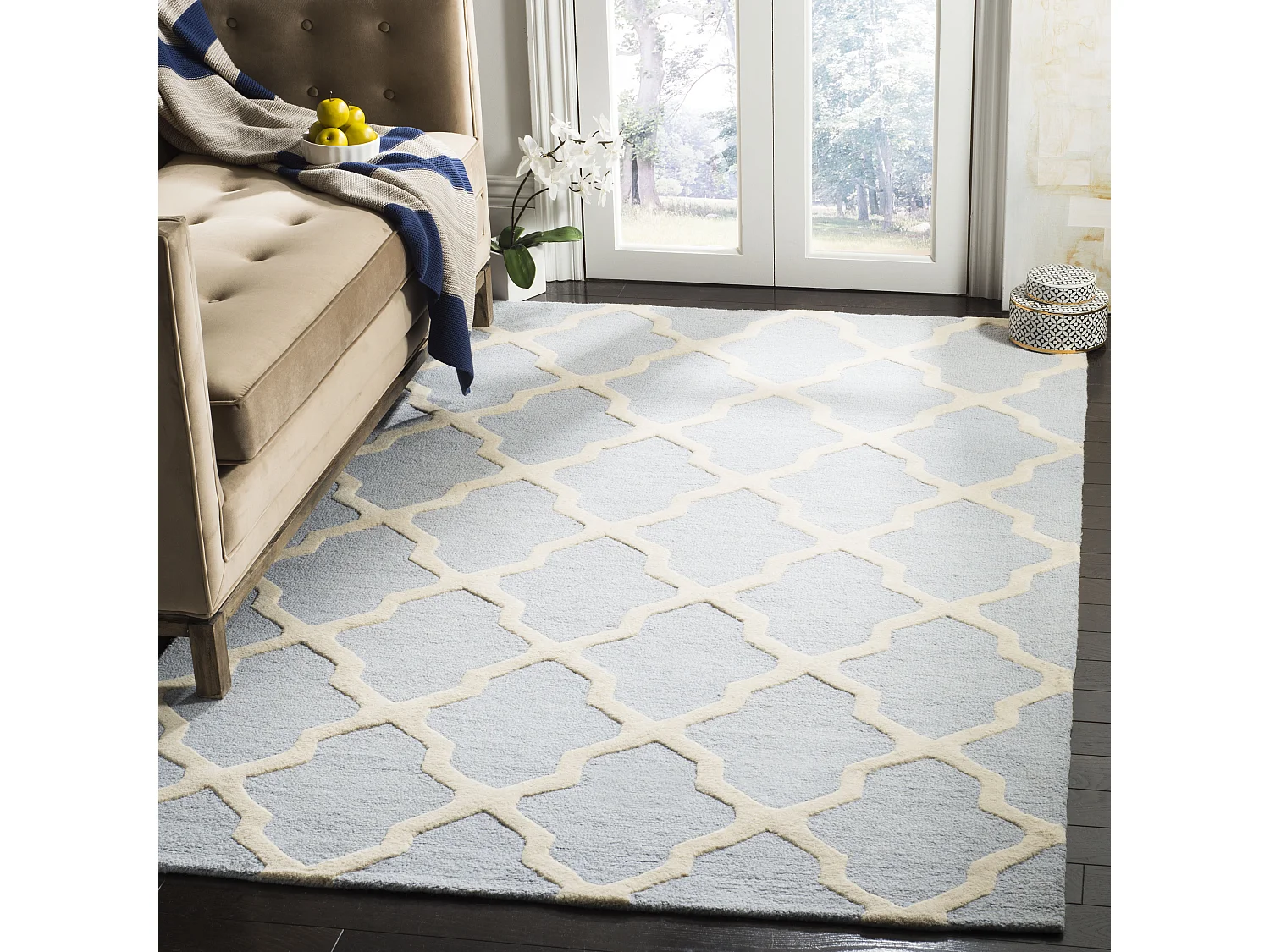 Tapis Bleu/Neutre 152 X 244 cm - Ava