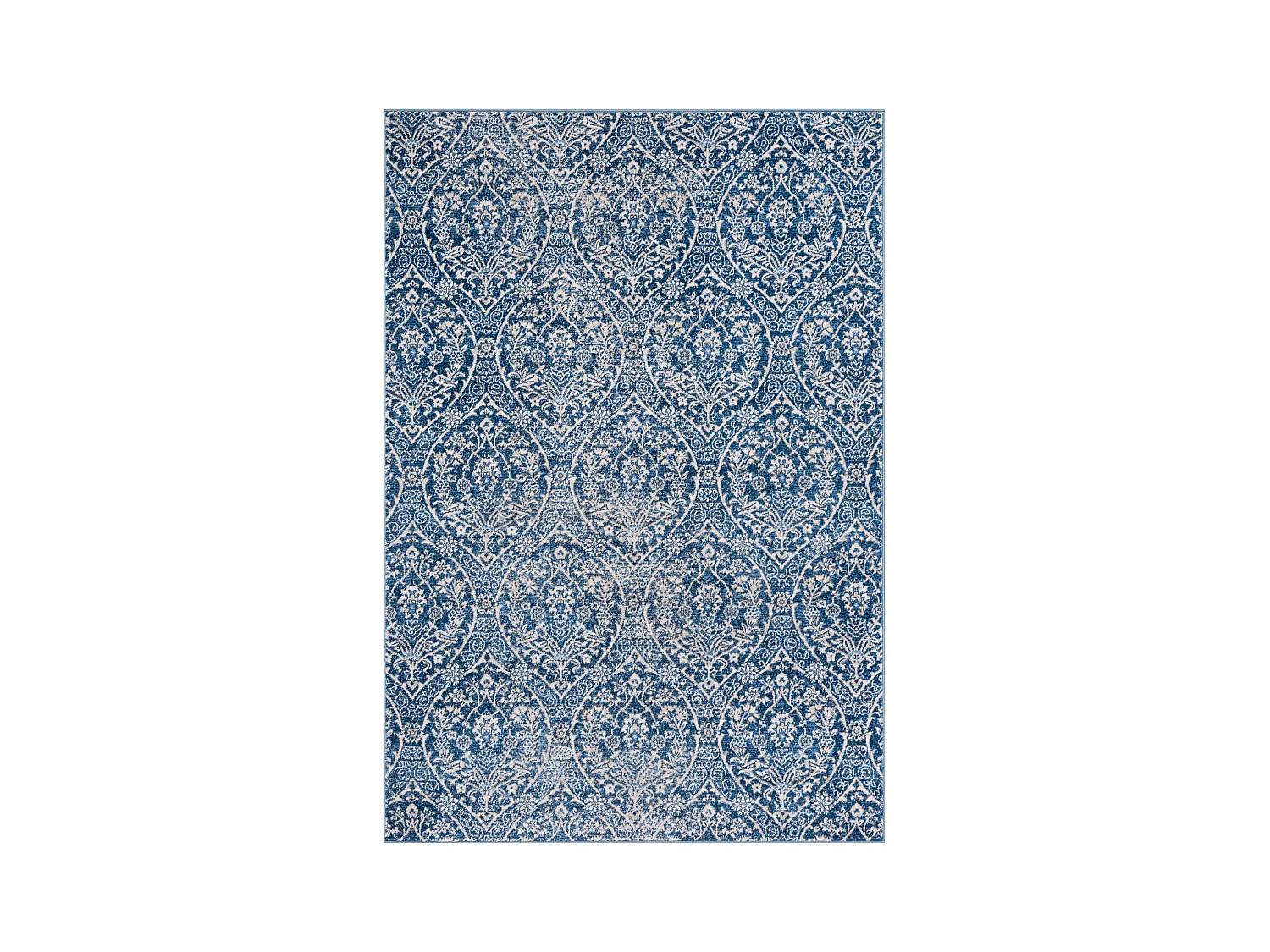 Tapis Bleu Marine/Gris 122 X 183 cm - Camille