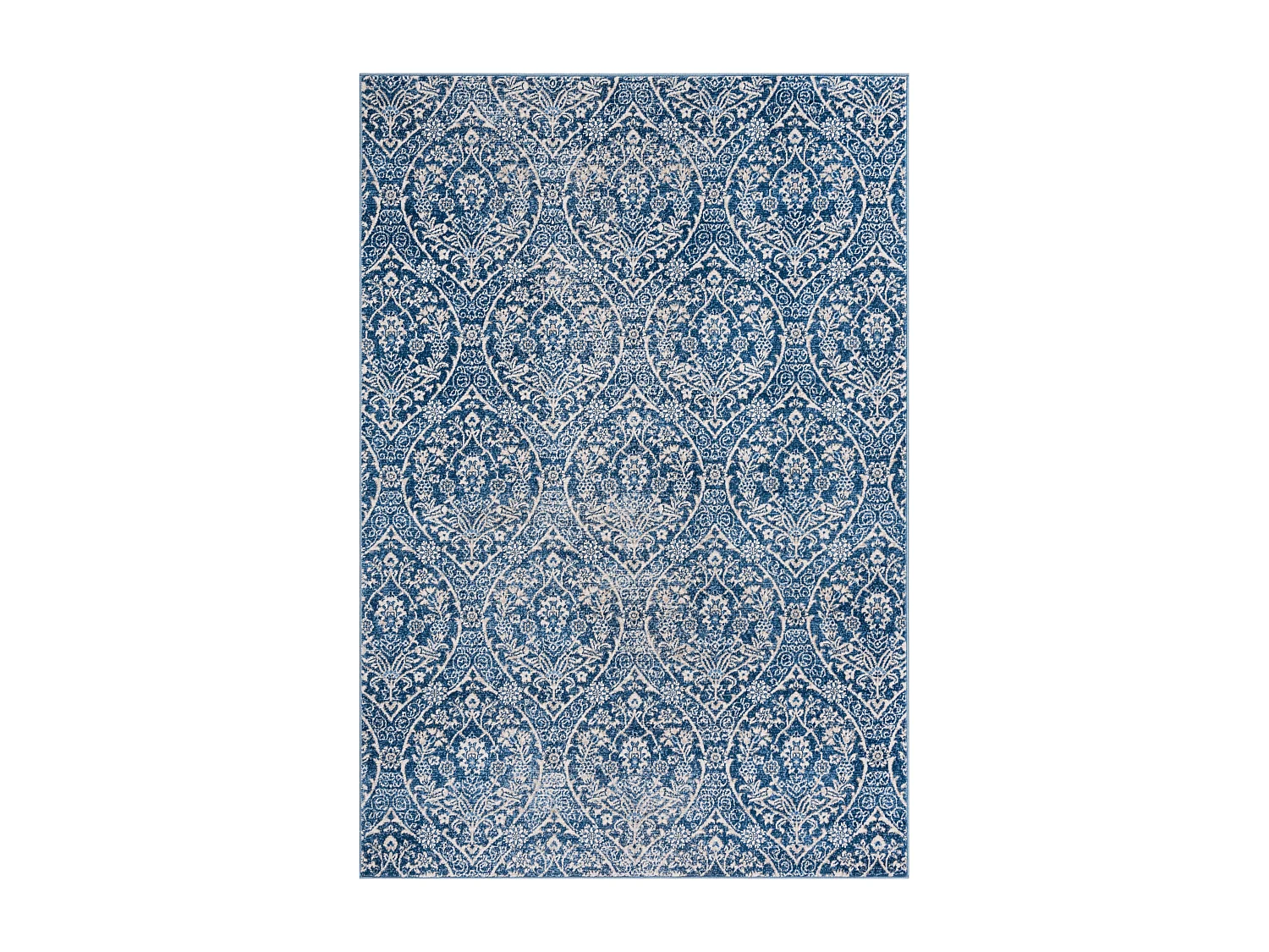 Tapis Bleu Marine/Gris 122 X 183 cm - Camille