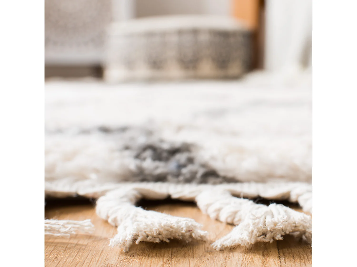 Tapis Neutre/Gris 61 X 244 cm - Niamh