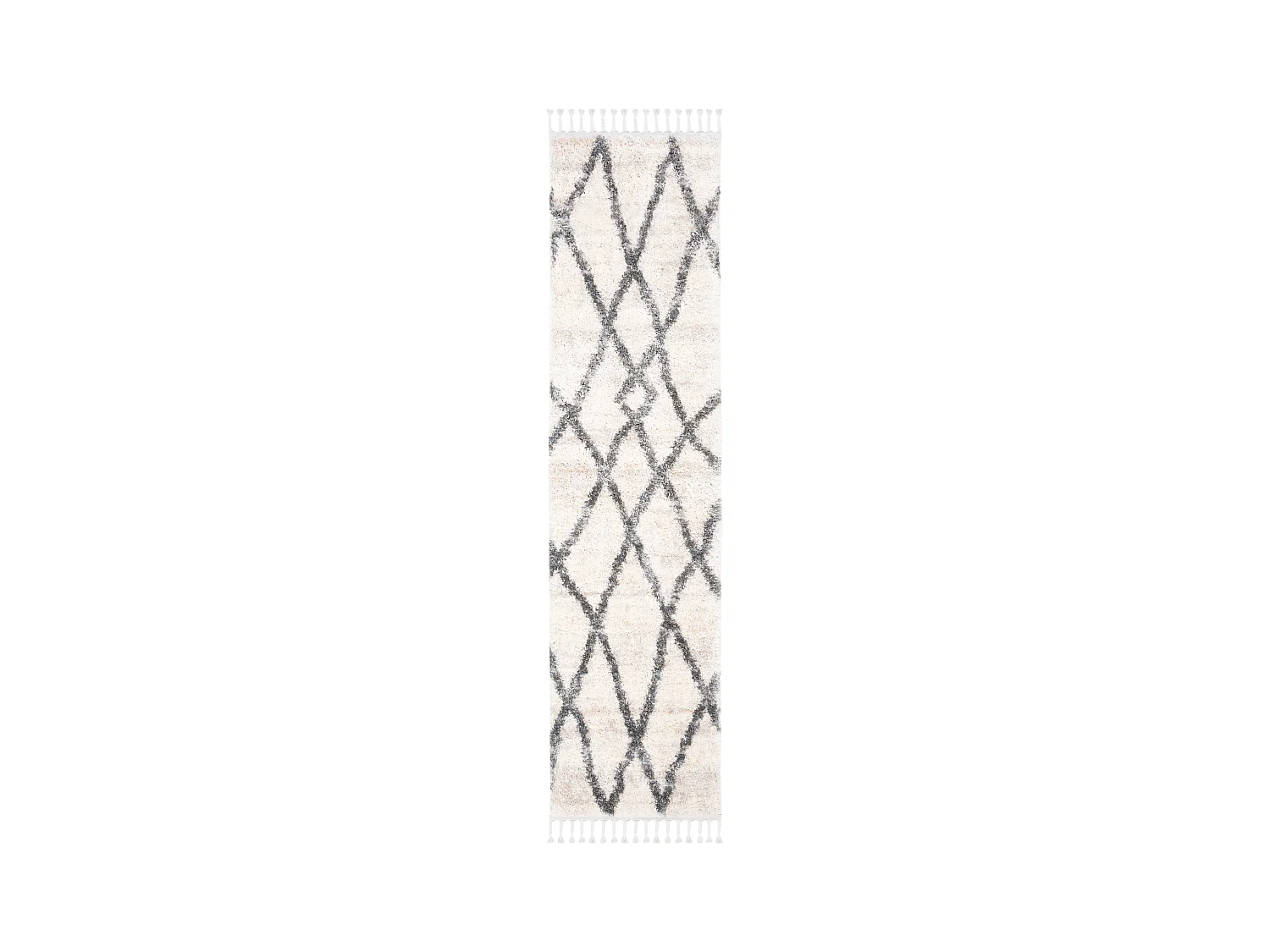 Tapis Neutre/Gris 61 X 244 cm - Niamh