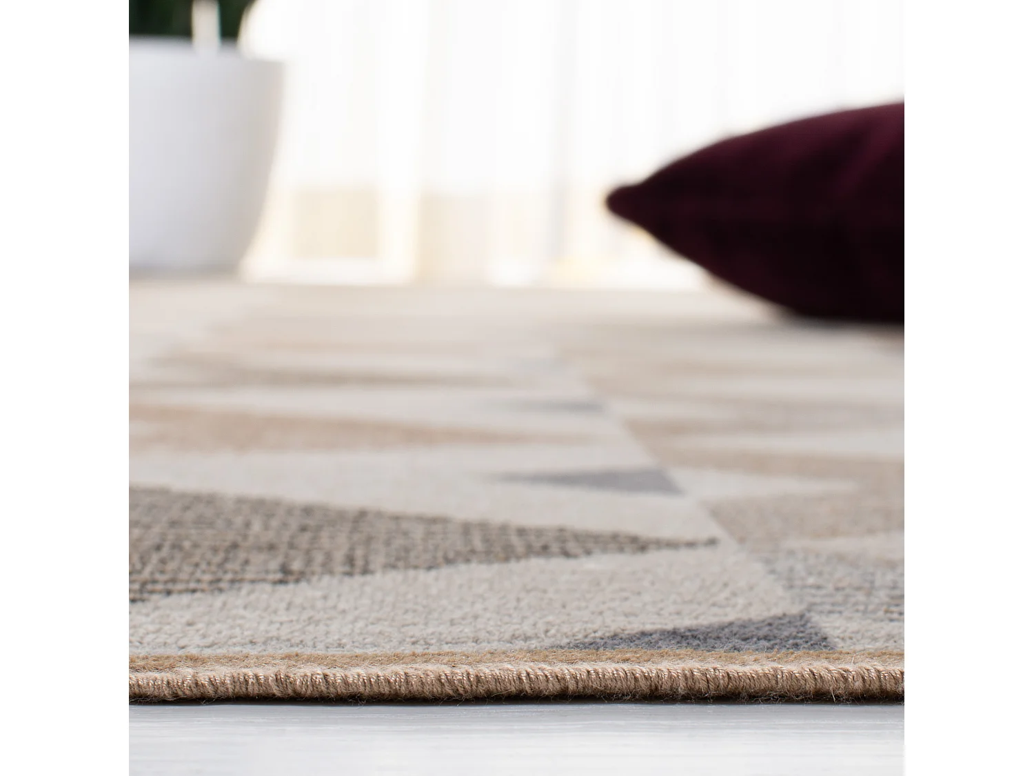 Tapis Neutre/Gris 99 X 160 cm - Ryan