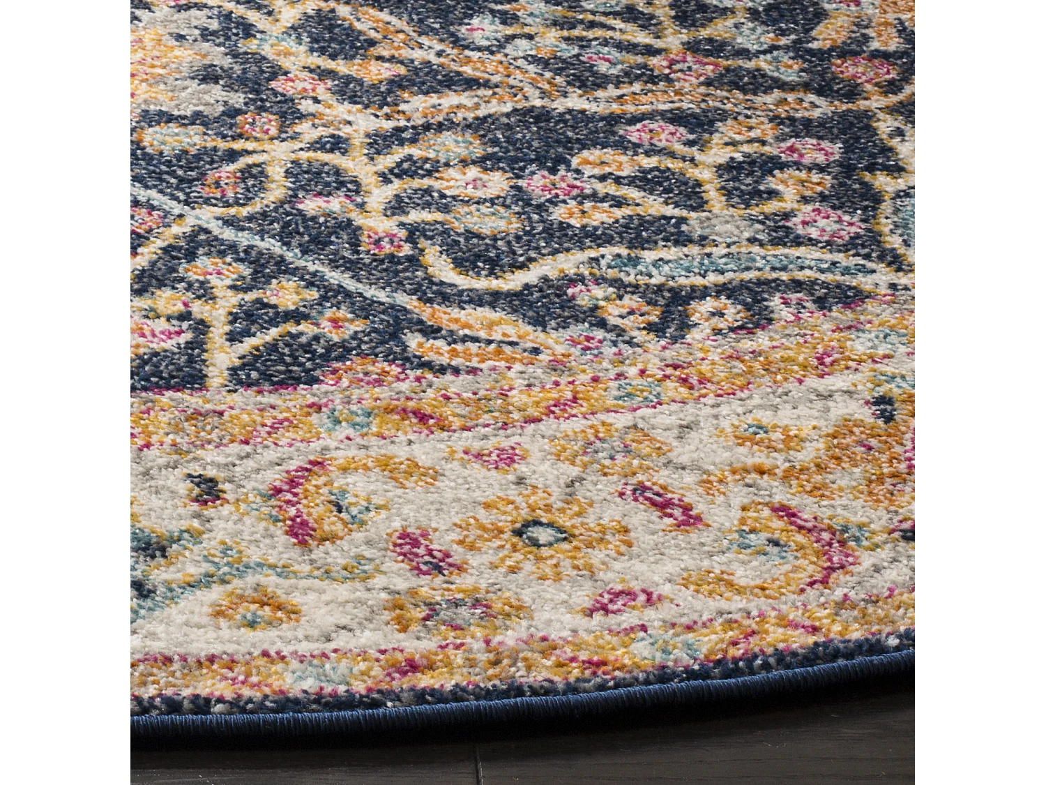 Tapis Bleu/Neutre 201 X 201 cm - Melvina