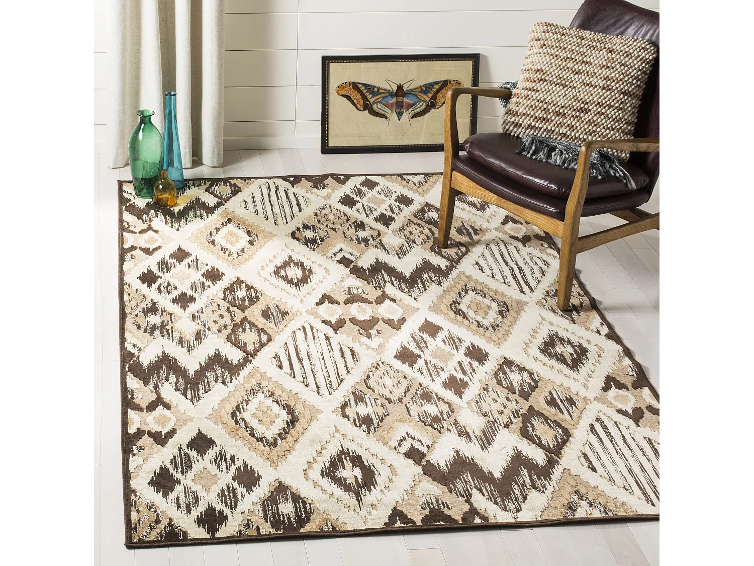 Tapis Marron/Neutre 160 X 229 cm - Evadne