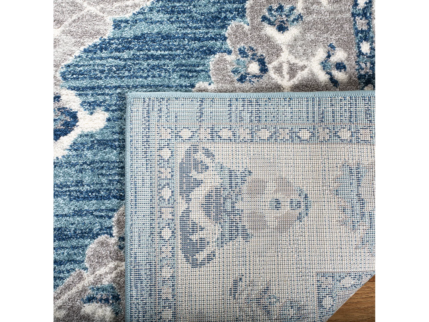 Tapis Bleu/Gris 61 X 244 cm - Madilyn