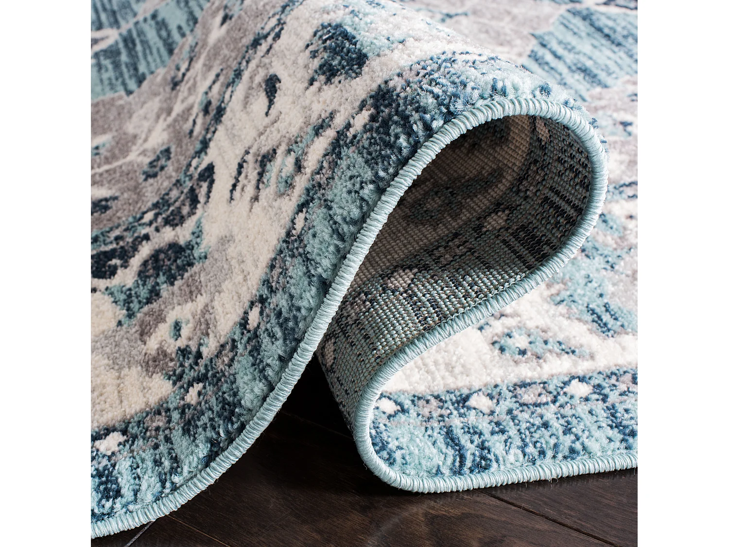 Tapis Bleu/Gris 61 X 244 cm - Madilyn