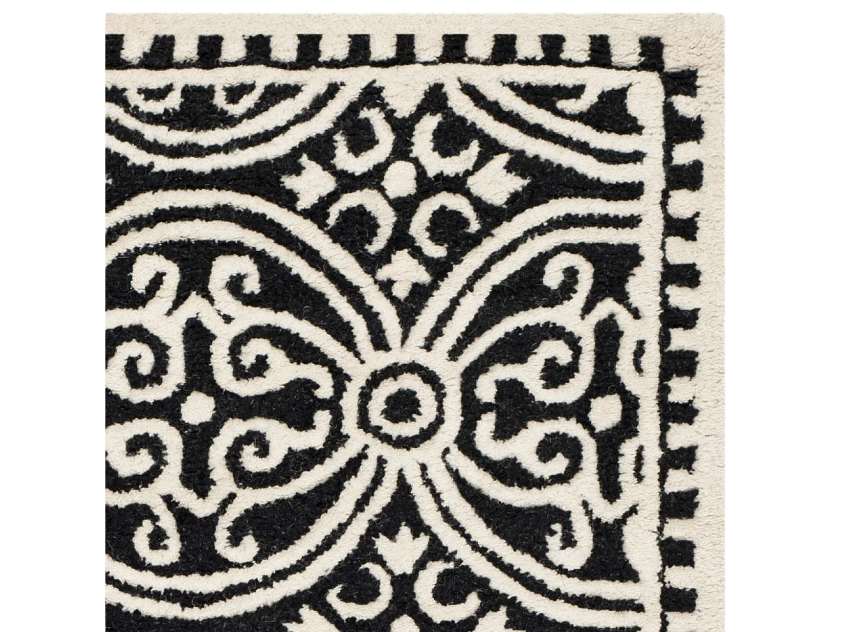 Tapis Noir/Neutre 91 X 152 cm - Roby