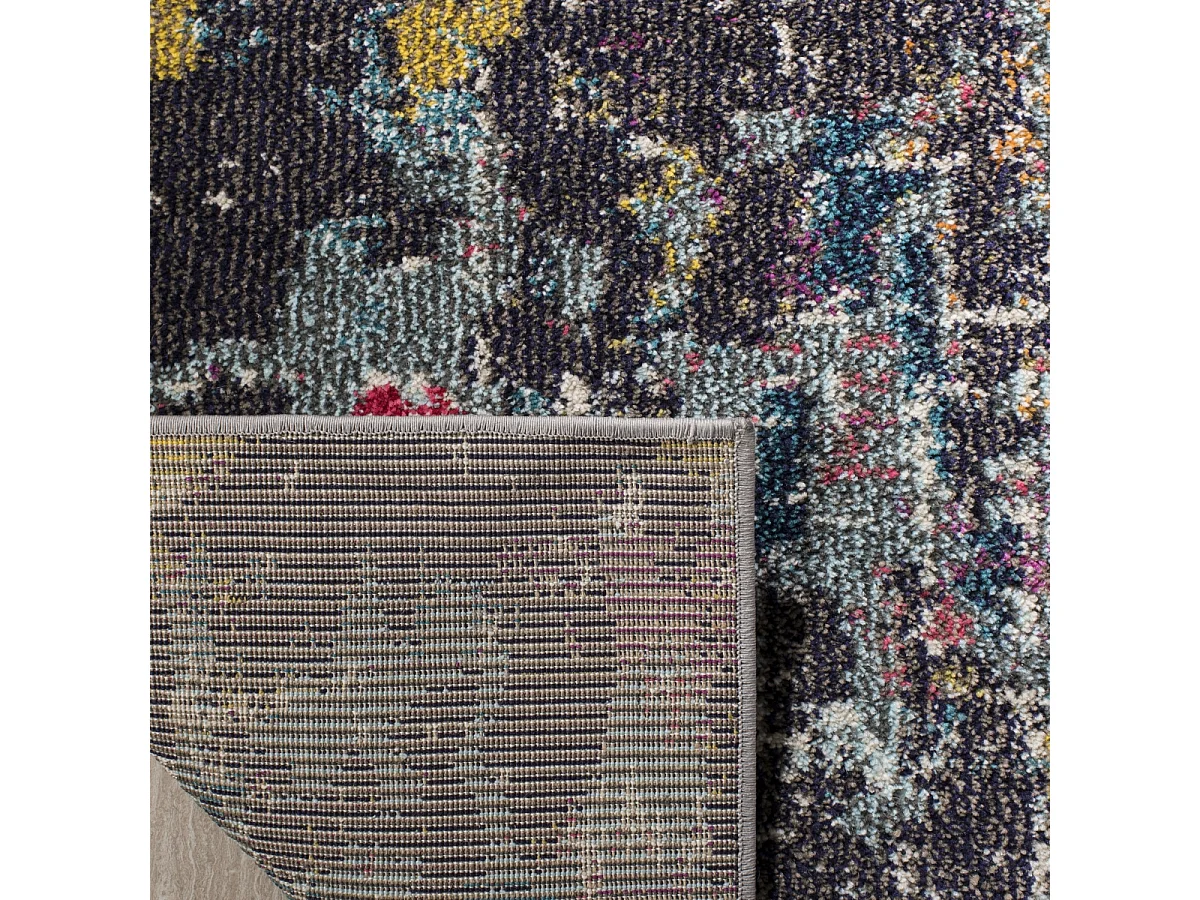 Tapis Bleu/Orange 122 X 170 cm - Makenna