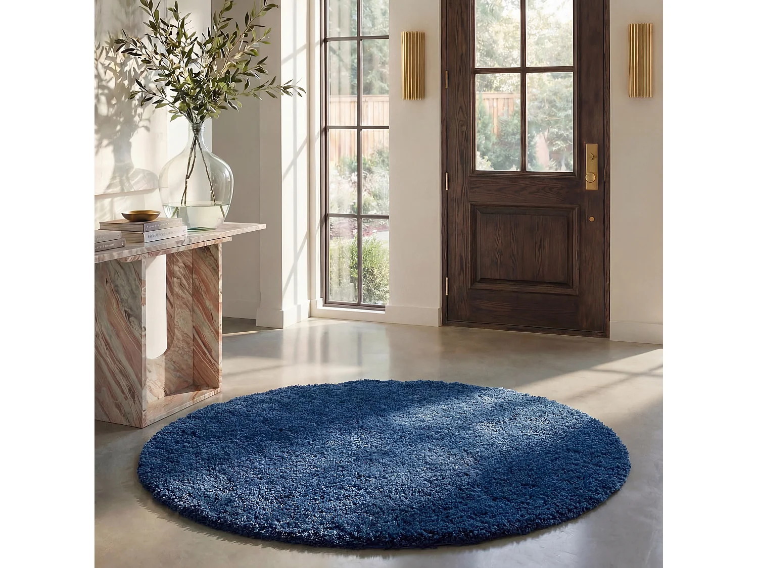 Tapis Bleu Marine 213 X 213 cm - Bowery