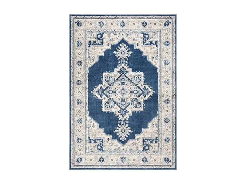 Tapis Bleu/Neutre 160 X 229 cm - Ella