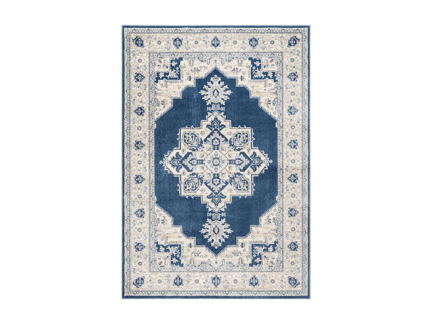 Tapis Bleu/Neutre 160 X 229 cm - Ella