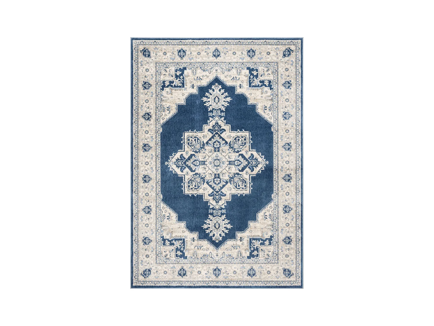 Tapis Bleu/Neutre 160 X 229 cm - Ella