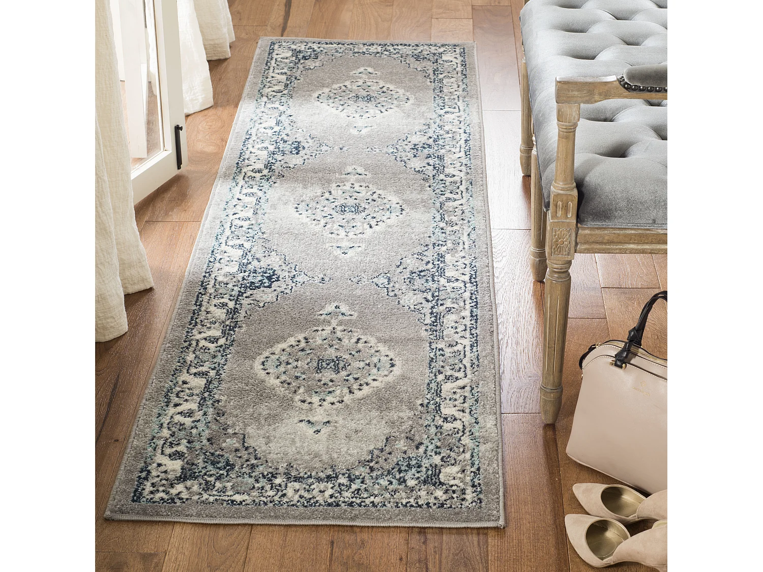 Tapis Gris/Neutre 61 X 244 cm - Matias