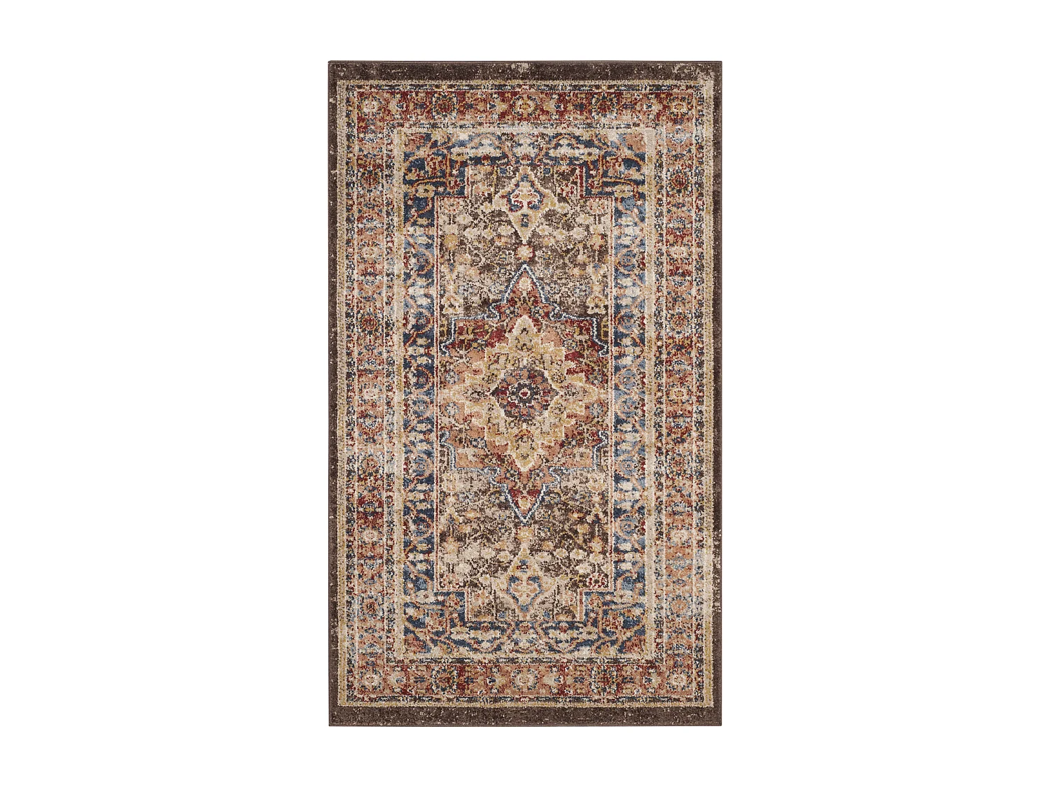 Tapis Marron/Rouge 91 X 152 cm - Mehran